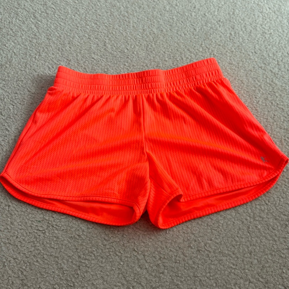 Danskin Now Dri-More coral shorts.